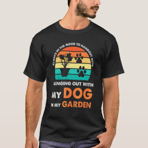 Camiseta sempre disposição para sair cachorro jardim jardin