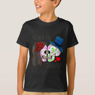 Camiseta Sempre E Para Sempre - Dia Dos Namorados Crânio De