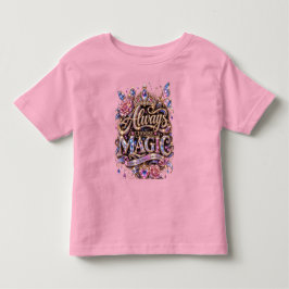 Camiseta Sempre Escolha o Design de Cristal Brilho Mágico