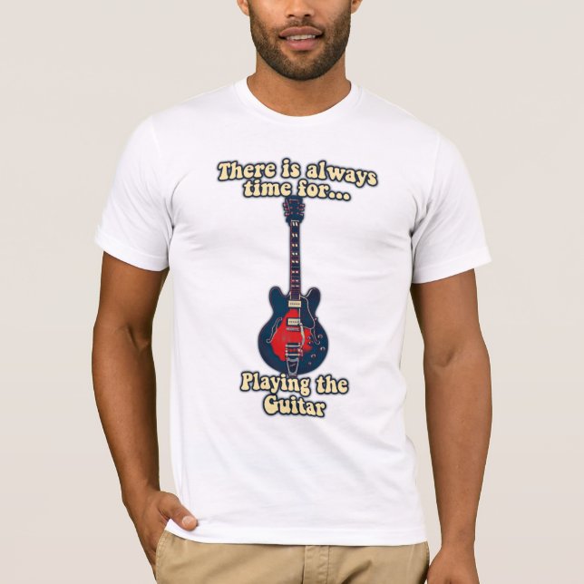 Camiseta Sempre há tempo para tocar violão (Frente)