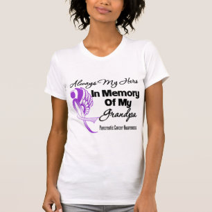 Camiseta Sempre meu herói no vovô da memória - Canc