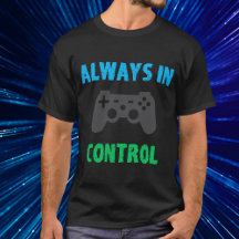 Sempre no Controle Gamer Azul Verde Cinza