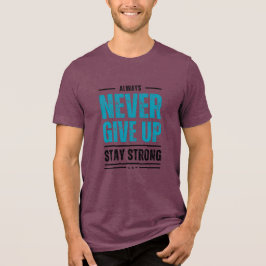 Camiseta Sempre Nunca Desista – Caneca de café motivacional