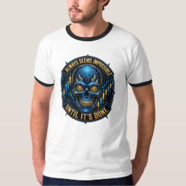 Camiseta Sempre Parece Impossível Até Ser Feito Bitcoin