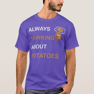 Camiseta Sempre Pensando Em Batatas De Tater Vegetariano Pa