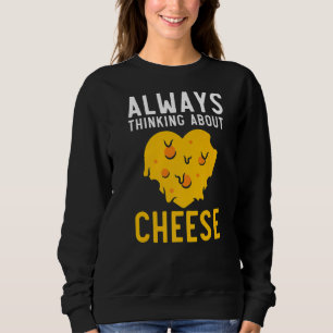 Camiseta Sempre Pensando Na Comida De Queijo De Foodie