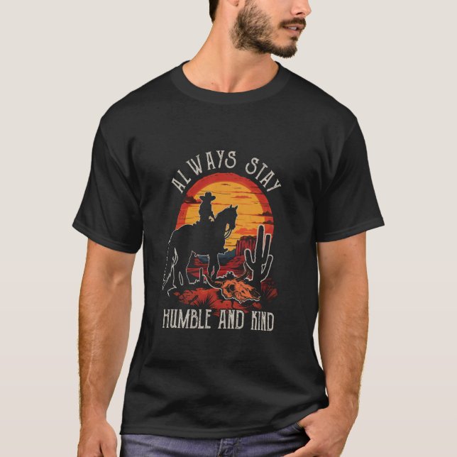 Camiseta Sempre Permaneça Humilde E Gentil Montanhas Ociden (Frente)