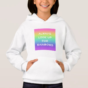 Camiseta Sempre procure por arco-íris