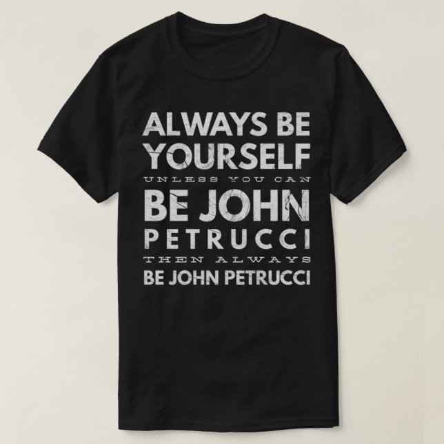 Camiseta Sempre Seja John Petrucci Guitarista (Frente do Design)