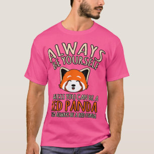 Camiseta Sempre Seja Um Pet Animal Pet Bonito De Panda Verm