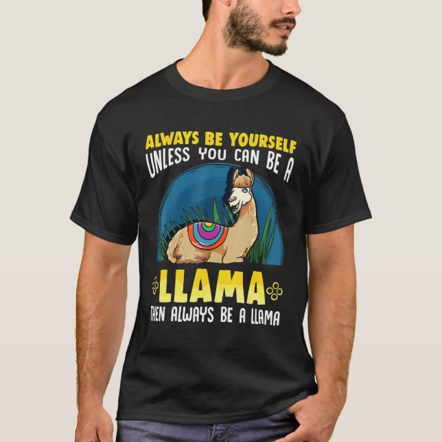 Camiseta Sempre Seja Você Llama Cute Llama (Frente)
