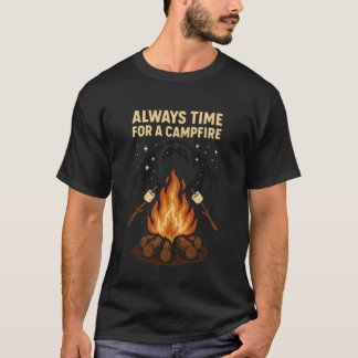 Camiseta Sempre Tempo para o Espírito de Acampamento à Beir