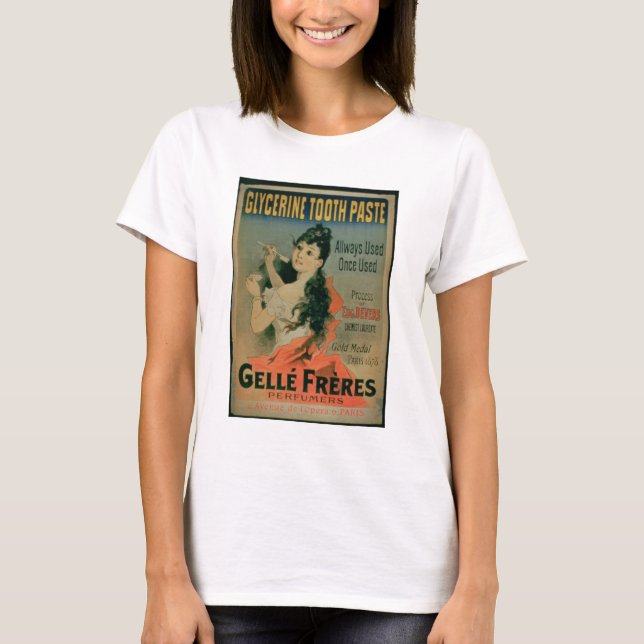 Camiseta 'Sempre usado, uma vez usado', poster publicando ' (Frente)