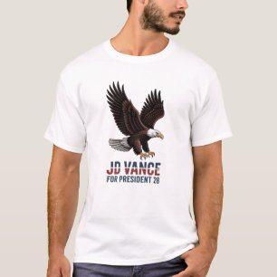 Camiseta Senador JD Vance 2028 Presidente América Primeiro