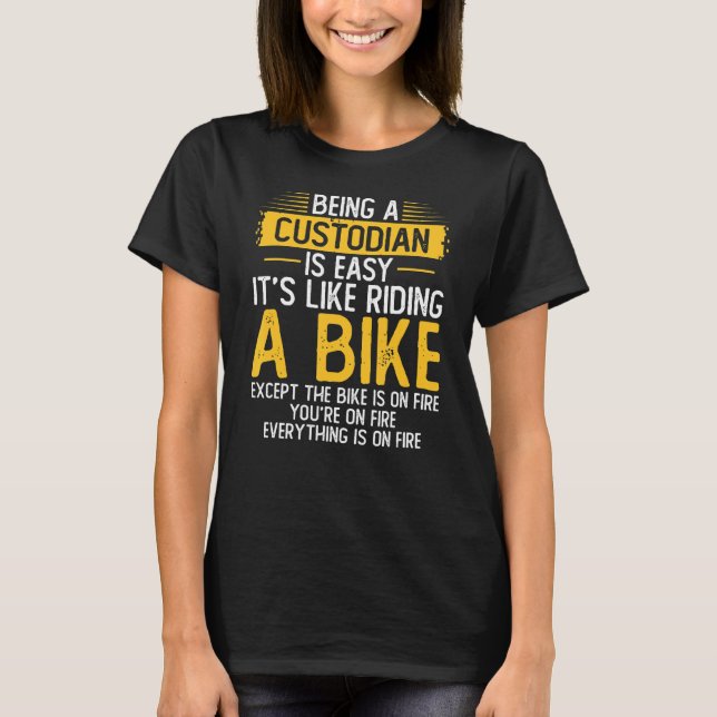 Camiseta Sendo Um Guardião De Custódia De Limpeza (Frente)