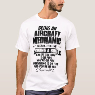 Camiseta Sendo um mecânico de aviões…