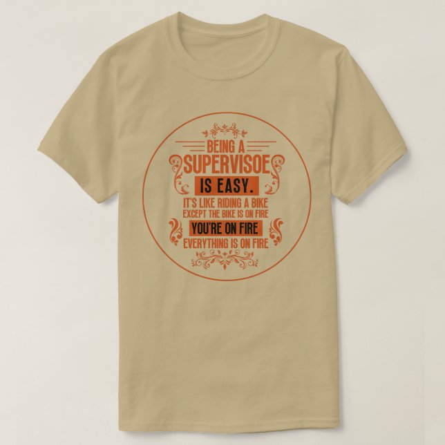 Camiseta Sendo um Supervisor 15 (Frente do Design)
