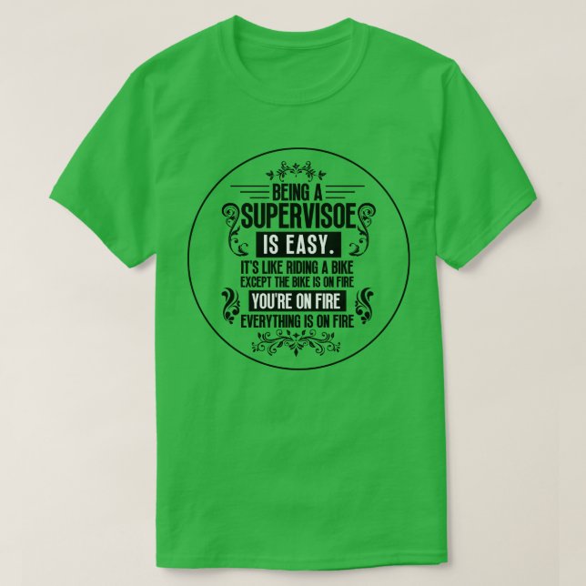 Camiseta Sendo um Supervisor 18 (Frente do Design)