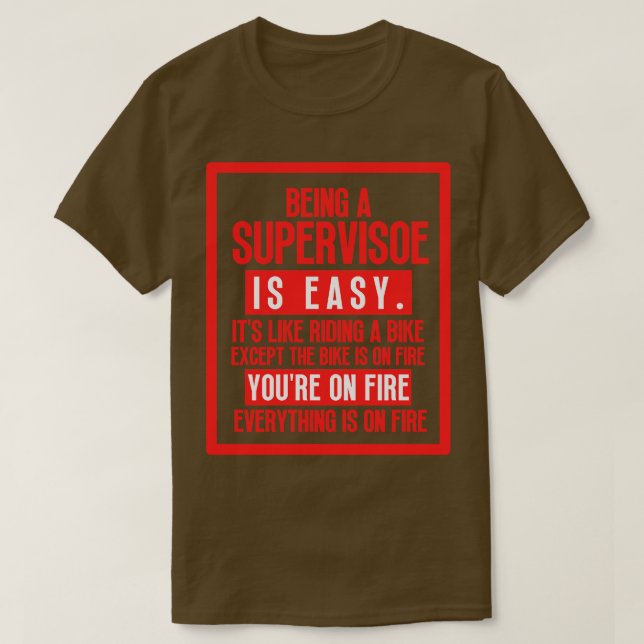 Camiseta Sendo um Supervisor 21 (Frente do Design)