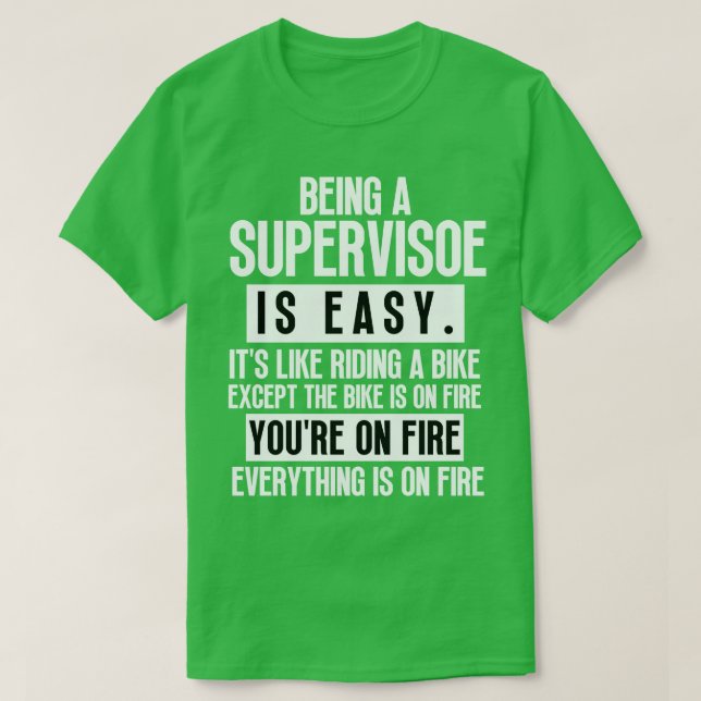 Camiseta Sendo um Supervisor 3 (Frente do Design)