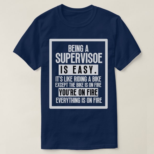 Camiseta Sendo um Supervisor 4 (Frente do Design)