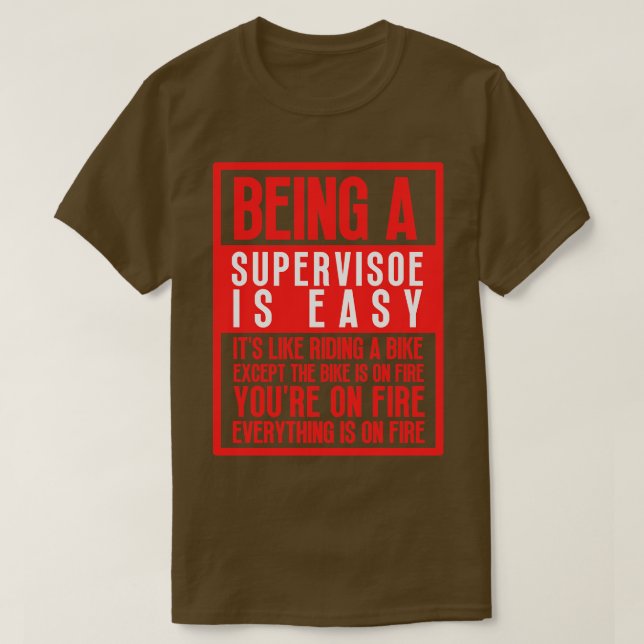 Camiseta Sendo um Supervisor 7 (Frente do Design)