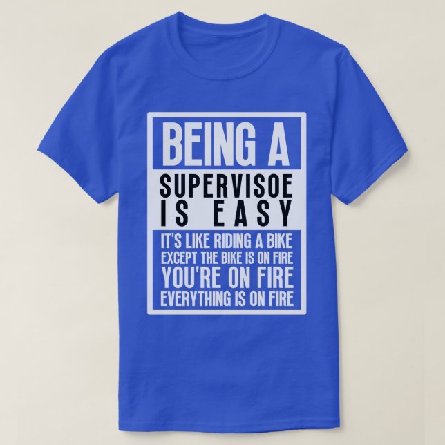 Camiseta Sendo um Supervisor 8 (Frente do Design)