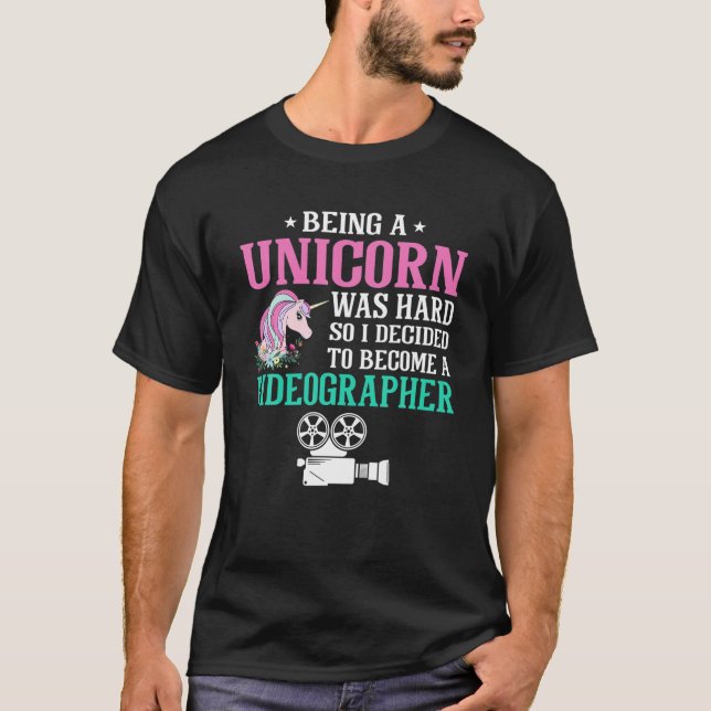 Camiseta Sendo Um Unicórnio Duro, Decidi Me Tornar Um Vi (Frente)