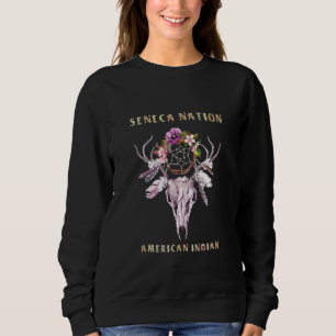 Camiseta Seneca American Indian Tribe Boho Floral Sk