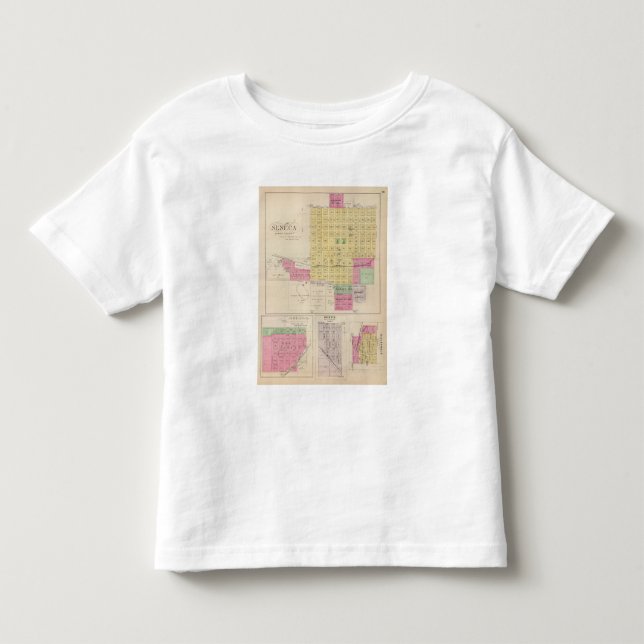 Camiseta Seneca, Oneida, Goffs, e Baileyville, Kansas (Frente)