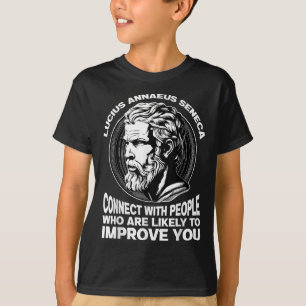 Camiseta Seneca Stoic Filósofo Motivacional Aumenta