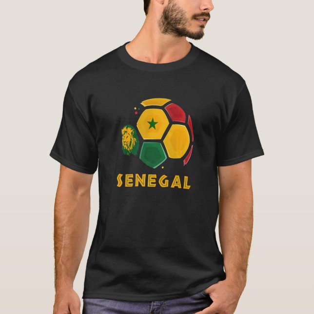 Camiseta Senegal: Bandeiras do Senegal (Frente)