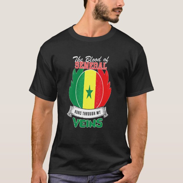 Camiseta Senegal Em Minhas Veias (Frente)