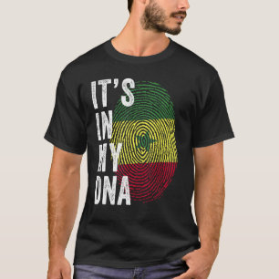 Camiseta Senegal Está No Meu DNA Impressão Digital Senegale
