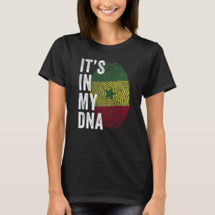 Camiseta Senegal Está No Meu DNA Impressão Digital Senegale