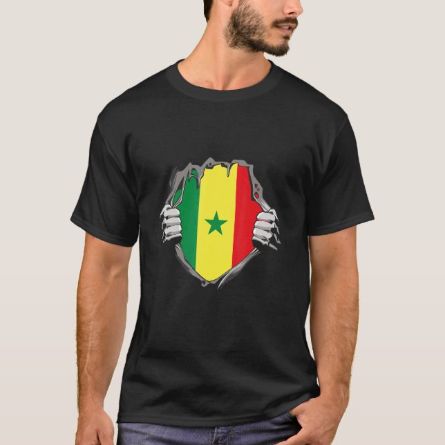 Camiseta Senegal Flag (Frente)
