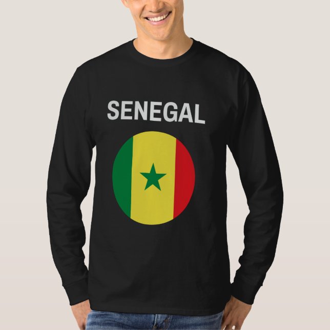 Camiseta Senegal Flag Modern (Frente)
