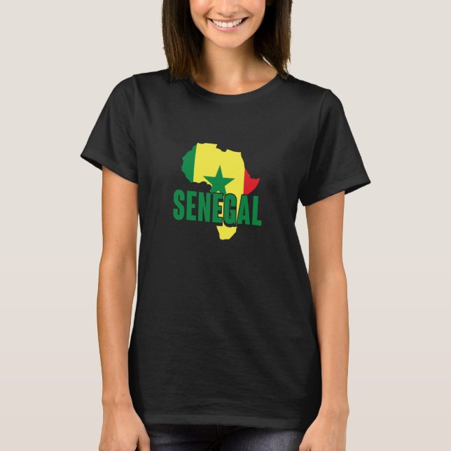 Camiseta Senegal Orgulho e Patrimônio Africano  2 (Frente)