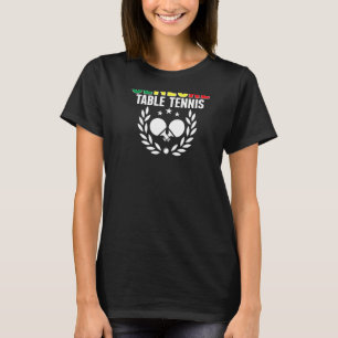 Camiseta Senegal Ping Pong Apoie o Tênis de Mesa Senegalês