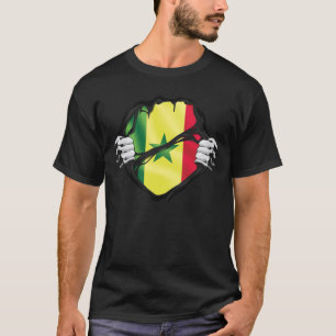 Camiseta Senegal Pura Raízes Sinalizador Negro
