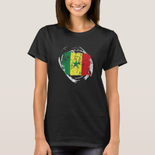 Camiseta Senegal Senegalês África Ocidental Coração Orgulho
