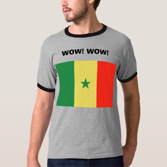 Camiseta senegal, wow! UAU! (Frente)