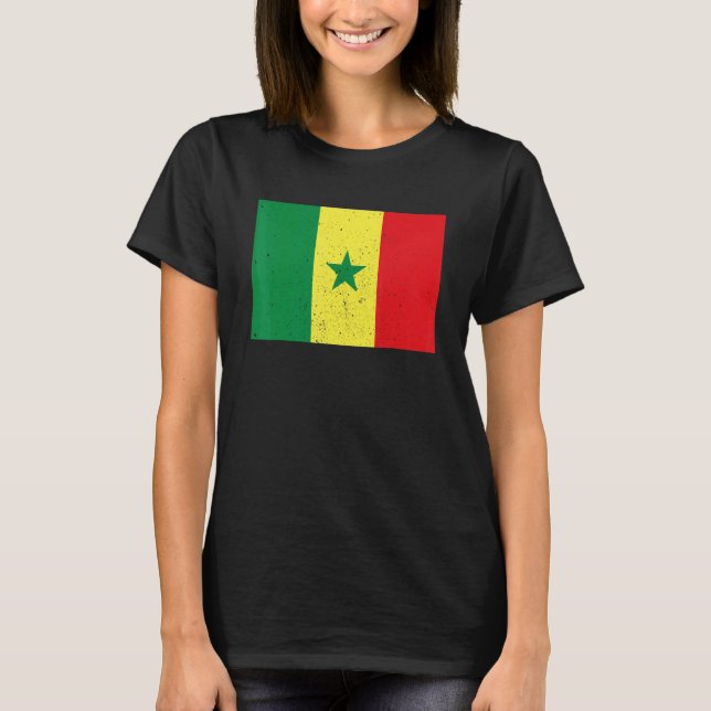 Camiseta Senegalese Senegal Flag Pride Senegalese Flag (Frente)