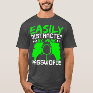 Camiseta Senha de Hacker Ético de Segurança Cibernética