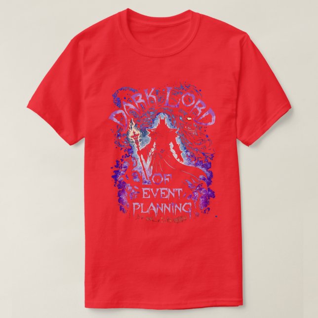Camiseta Senhor Escuro do Planejamento de Evento (Frente do Design)