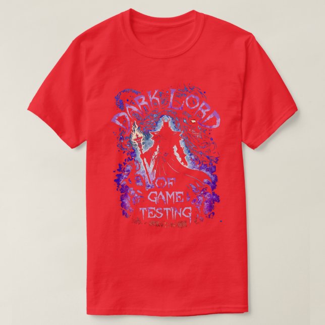 Camiseta Senhor Escuro dos Testes de Jogo (Frente do Design)