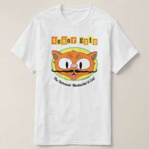Camiseta Senhor Gato™ O Desbonair Mustachio Gato!