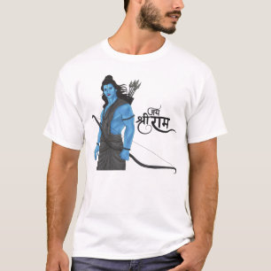 Camiseta Senhor Rama Arco e Flecha Jai Shree Ram Arte