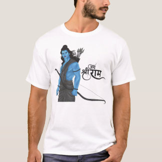Camiseta Senhor Rama Arco e Flecha Jai Shree Ram Arte