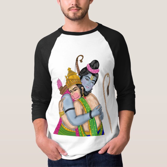 Camiseta Senhor Rama & Hanuman  (Frente)